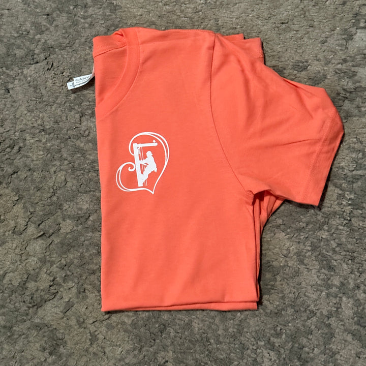 Heart is Mine Coral Shirt