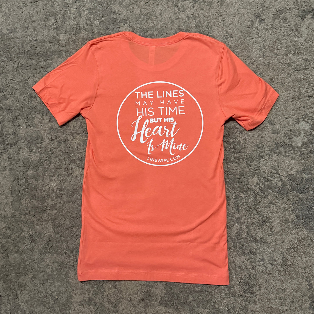 Heart is Mine Coral Shirt