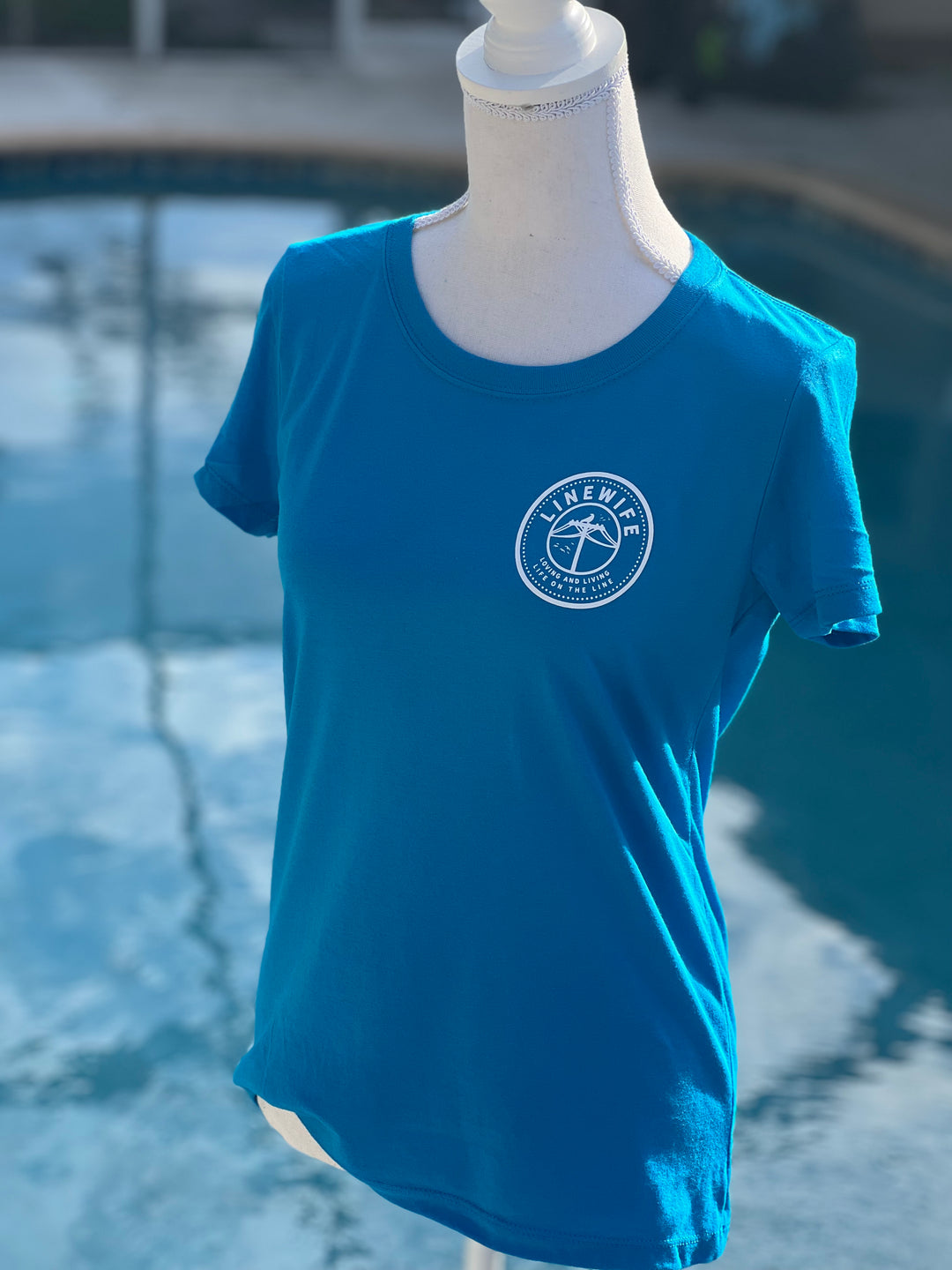 LineWife Teal and White Shirt