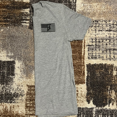 American Flag Grey/Black Performance Shirt