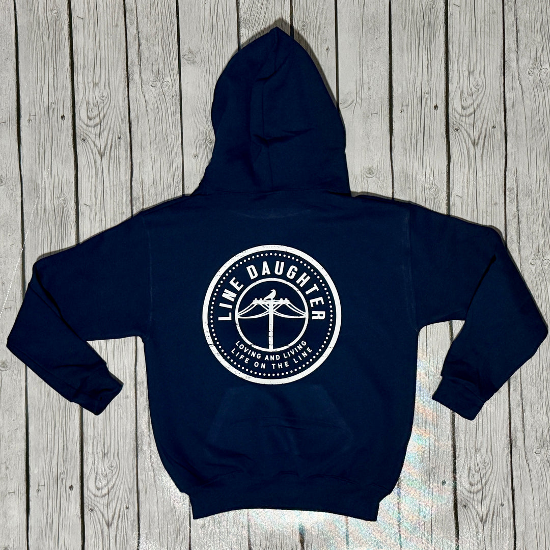 Navy Blue LineDaughter Hoodie
