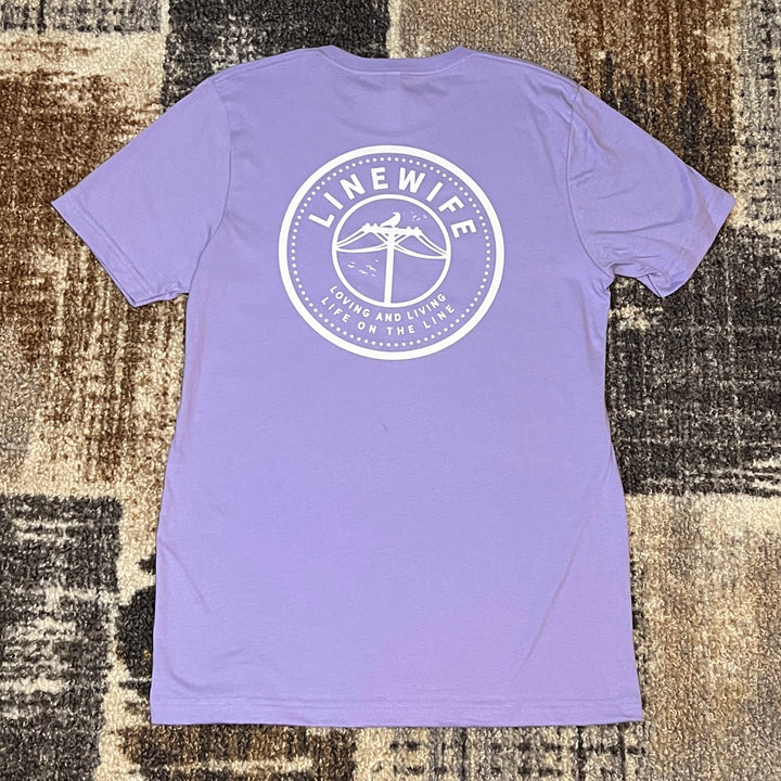 Lavender Ladies Shirt (LineWife, LineMom, LineBabe, or LineFamily)