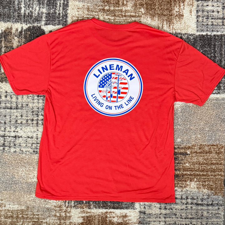 American Lineman Shirt - Red