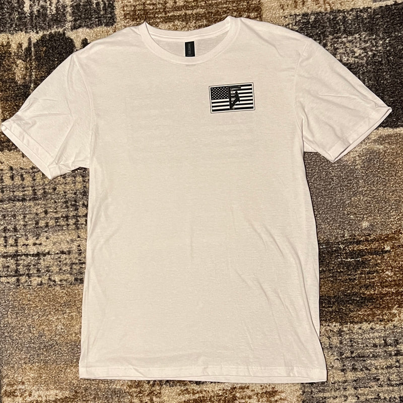 American Flag White/Black Performance Shirt