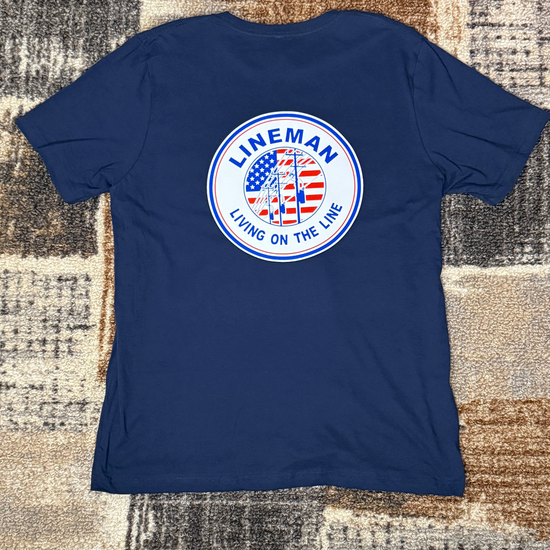 American Lineman Shirt - Blue