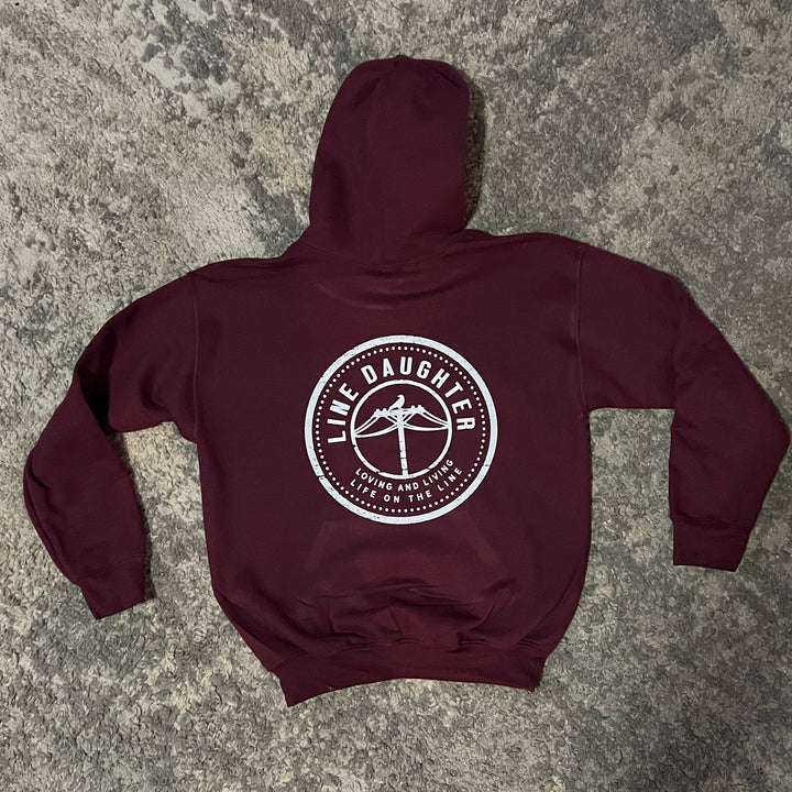 Maroon LineDaughter Hoodie