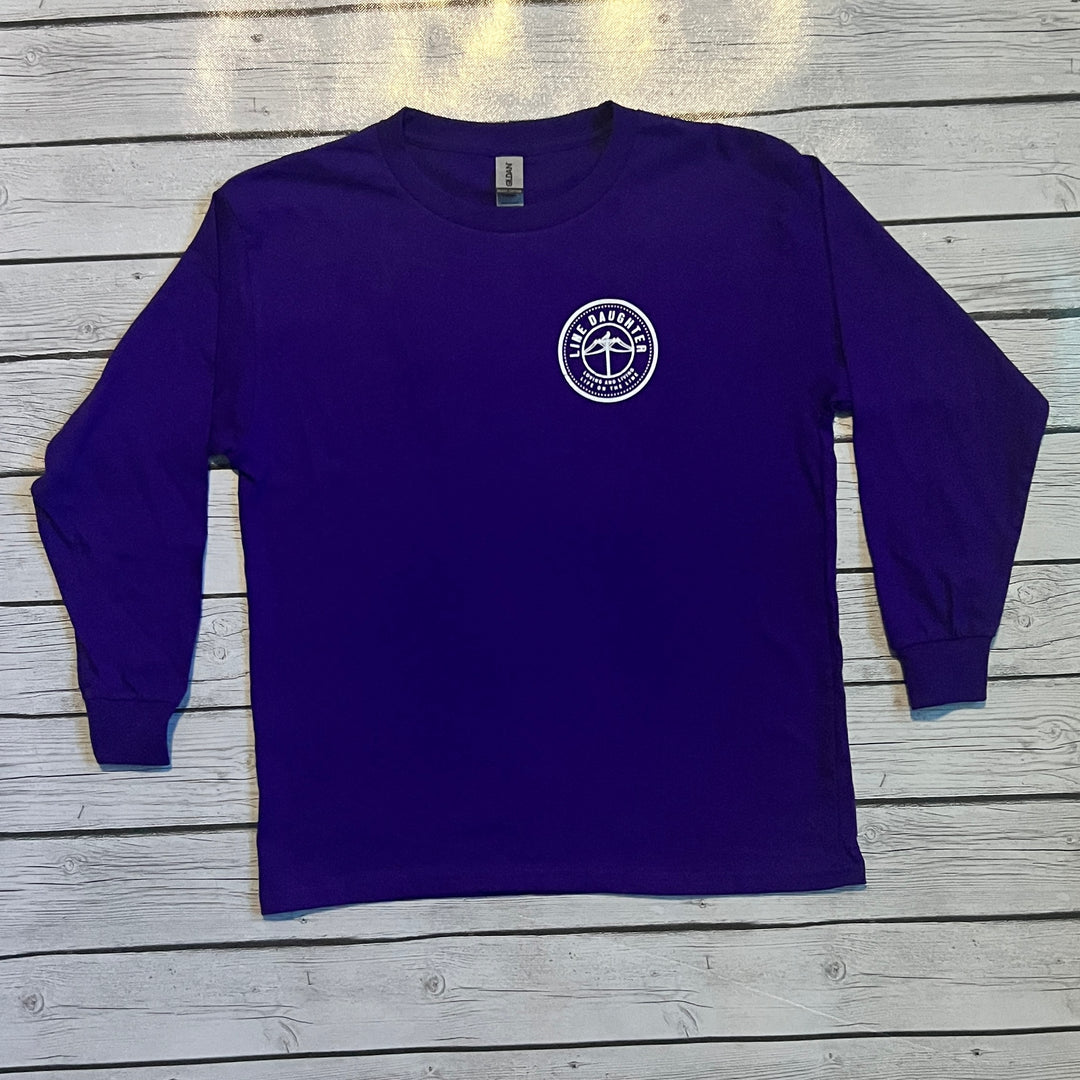 Purple Long-Sleeve LineDaughter Shirt