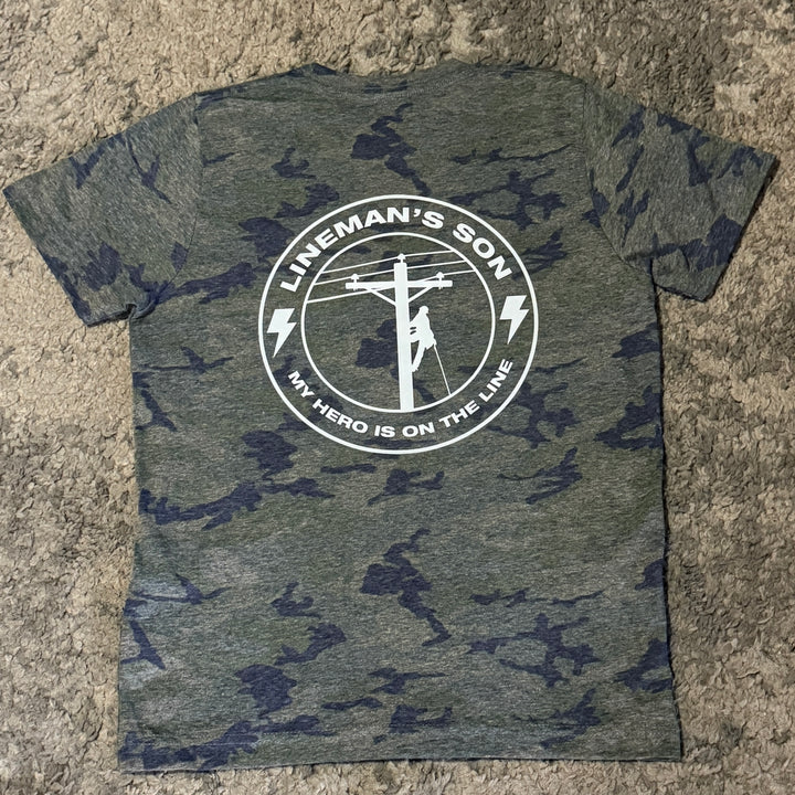 Camo Lineman’s Son Shirt