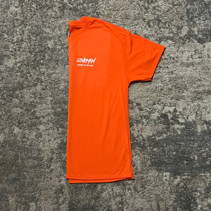 Orange and White Lineman Shirt