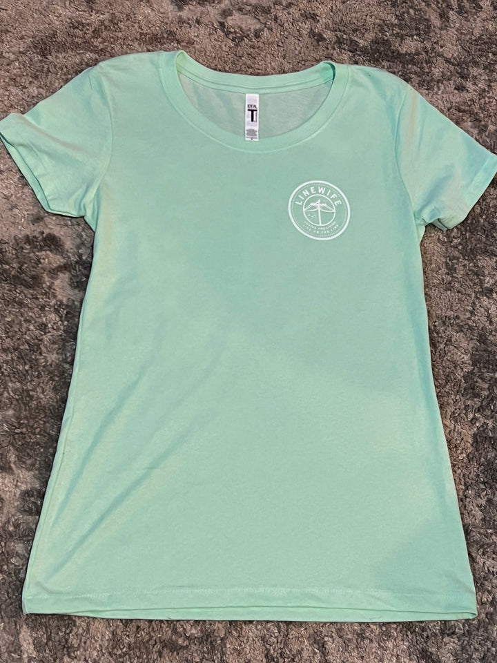 Woman's Mint & White Shirt