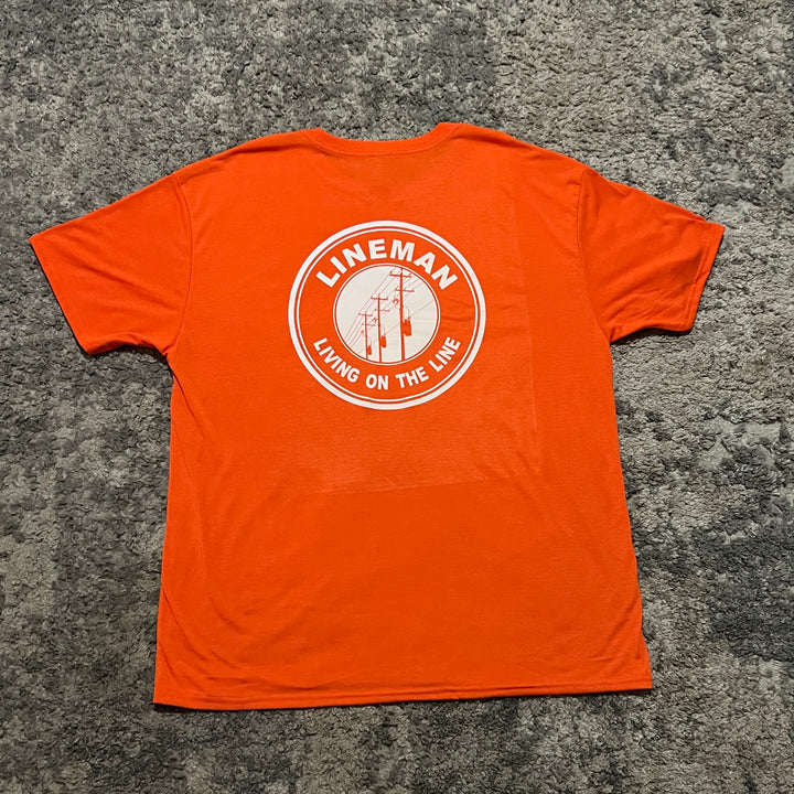 Orange and White Lineman Shirt