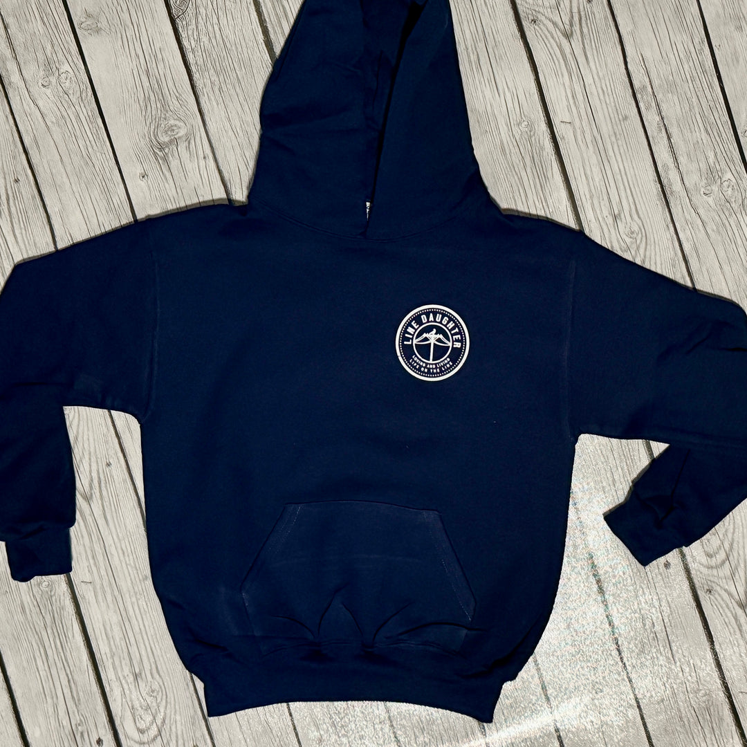 Navy Blue LineDaughter Hoodie