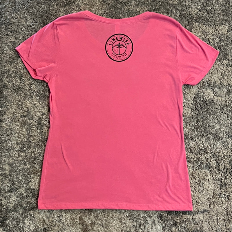 Pink & Black LineWife Shirt