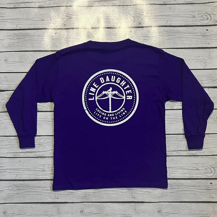 Purple Long-Sleeve LineDaughter Shirt