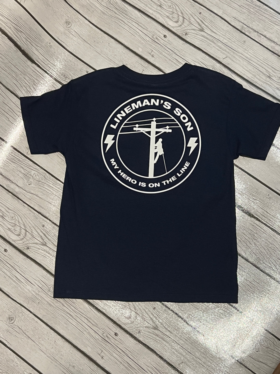 Lineman's Son Navy Blue Shirt