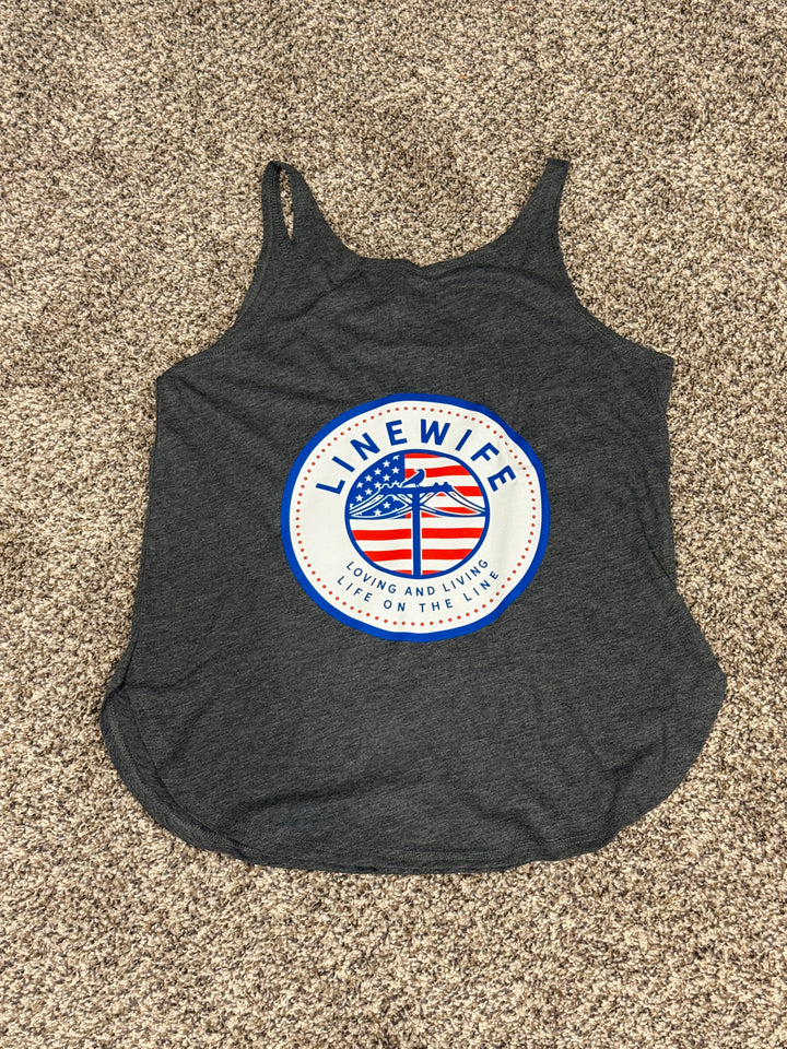 American LineWife Festival Tank Top - Blue
