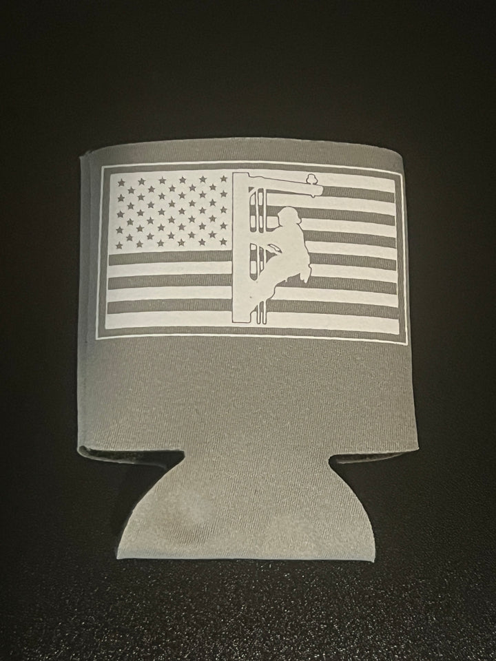 American Lineman Grey Koozie