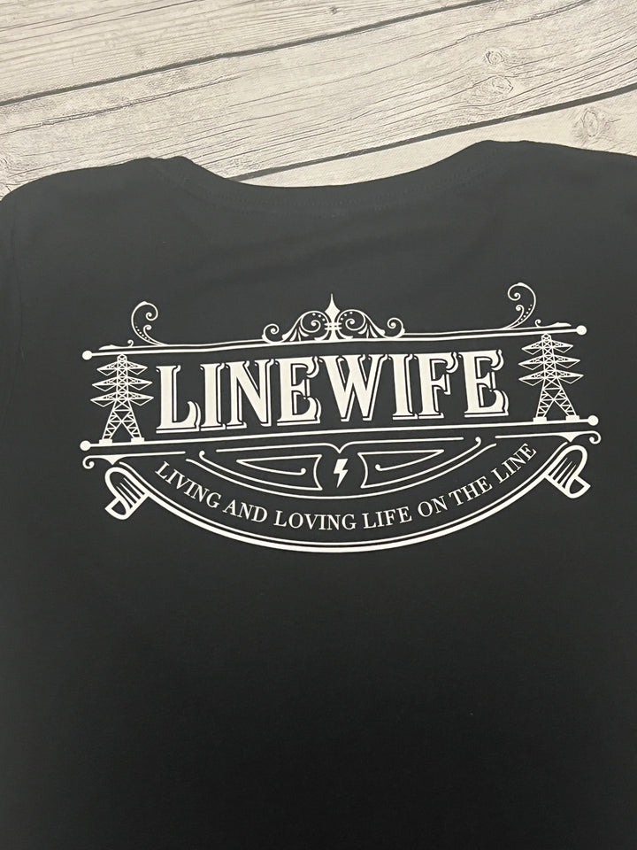 Ladies Black Transmission LineWife Shirt