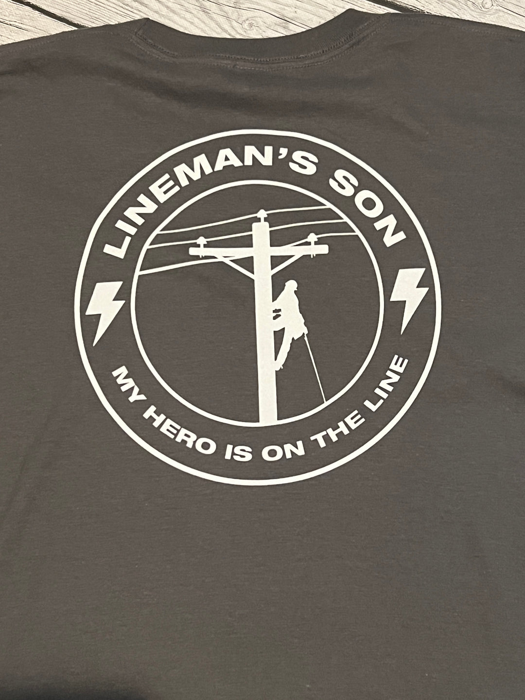 Lineman's Son Grey Shirt