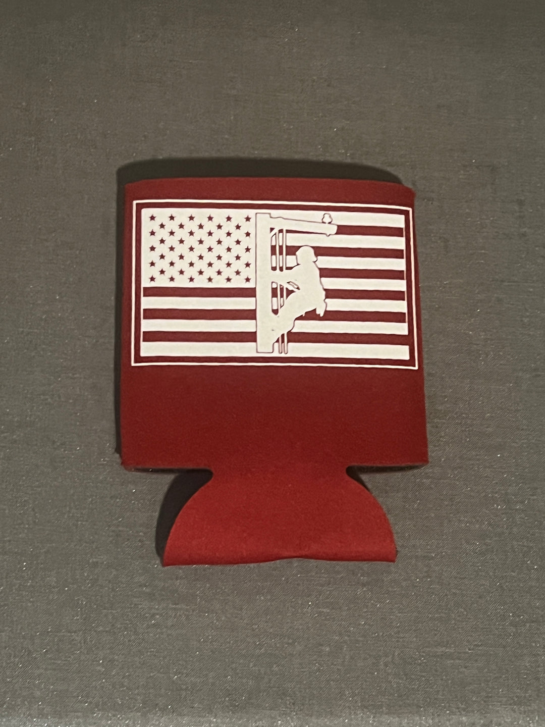 American Lineman Red Koozie