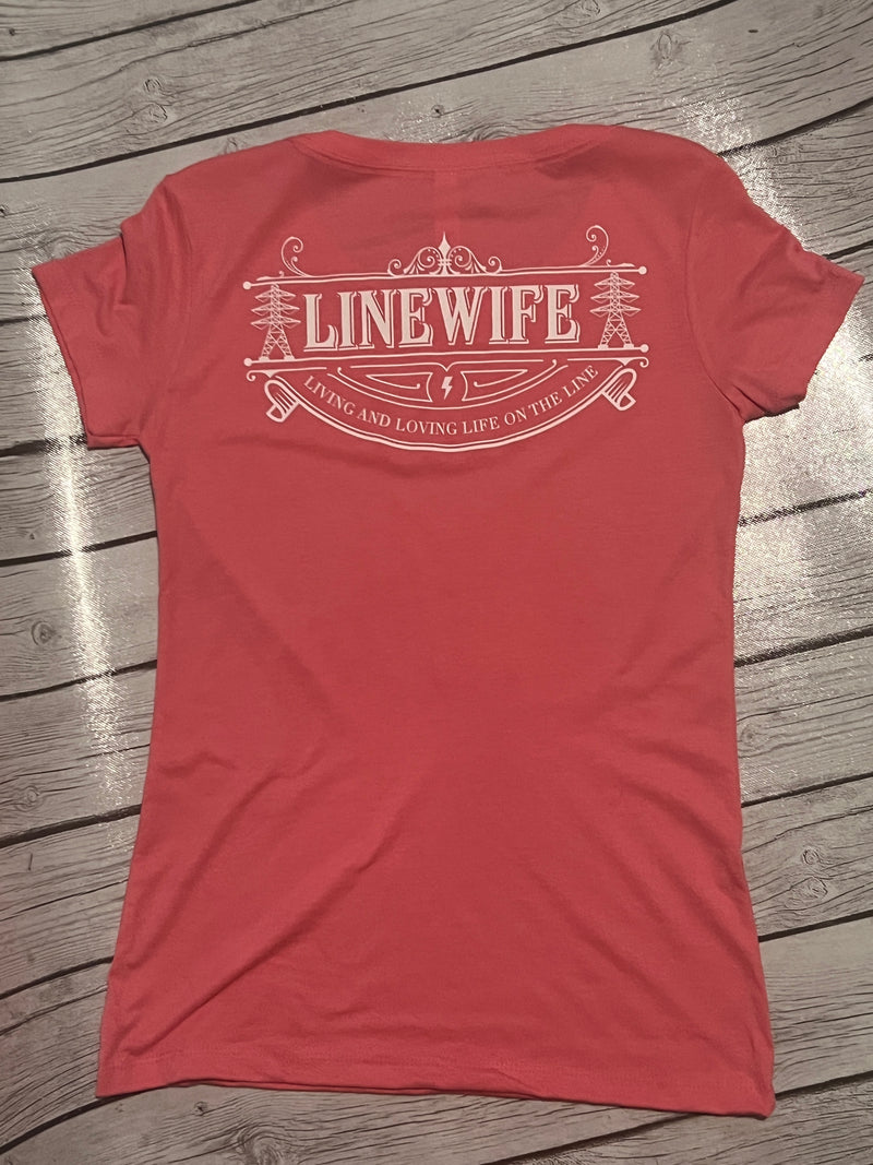 Ladies Pink Transmission LineWife Shirt