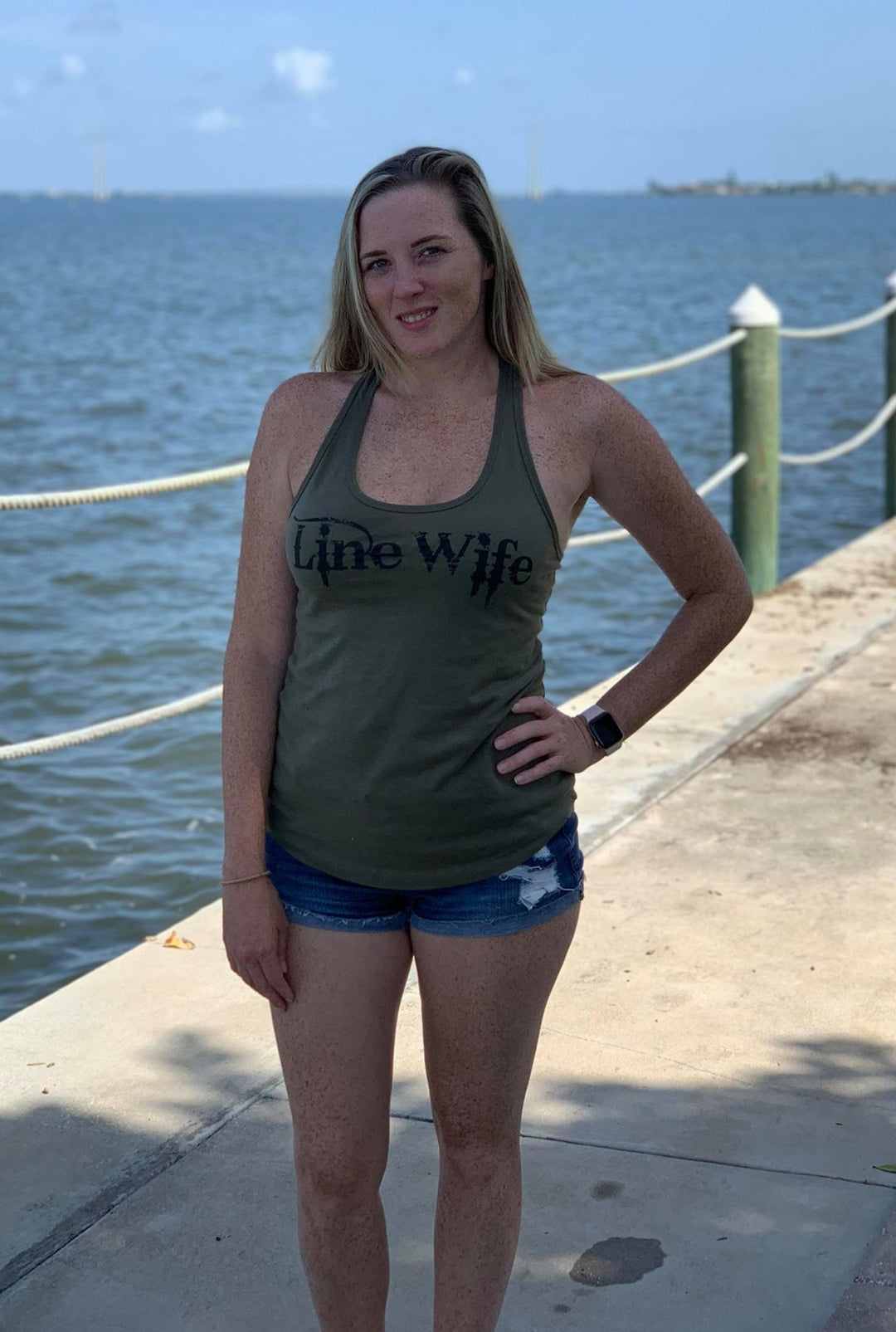 Linewife Army Green Tank - Linewife