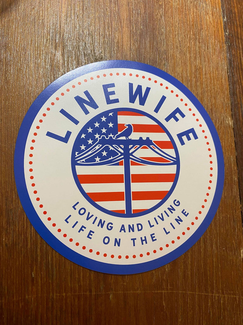 American Linewife Magnet Linewife USA Magnet 