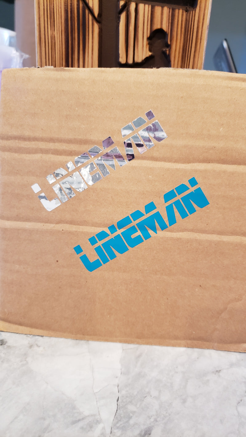 Lineman Hard Hat Sticker 4.5x1 - Linewife