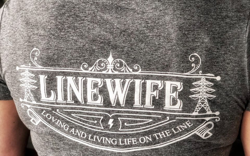 Linewife Transmission Tower Heather Gray V-Neck - Linewife