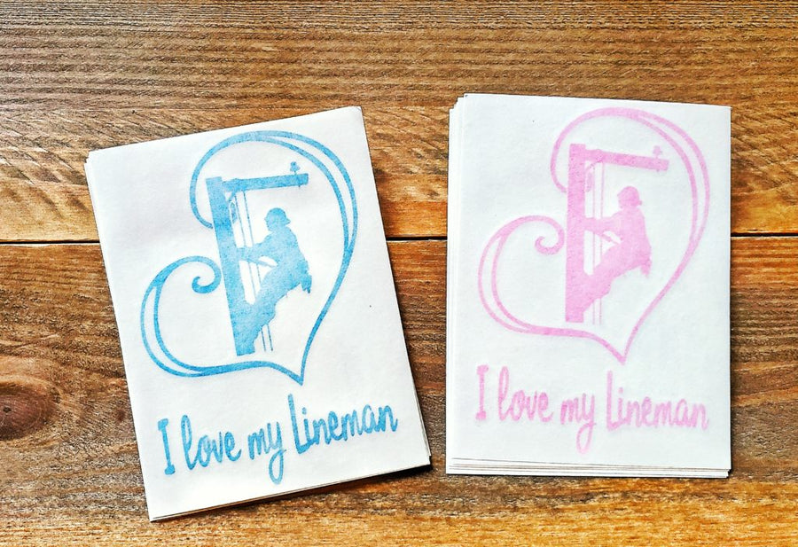 I love my Lineman Heart Stickers - Linewife